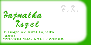 hajnalka kszel business card